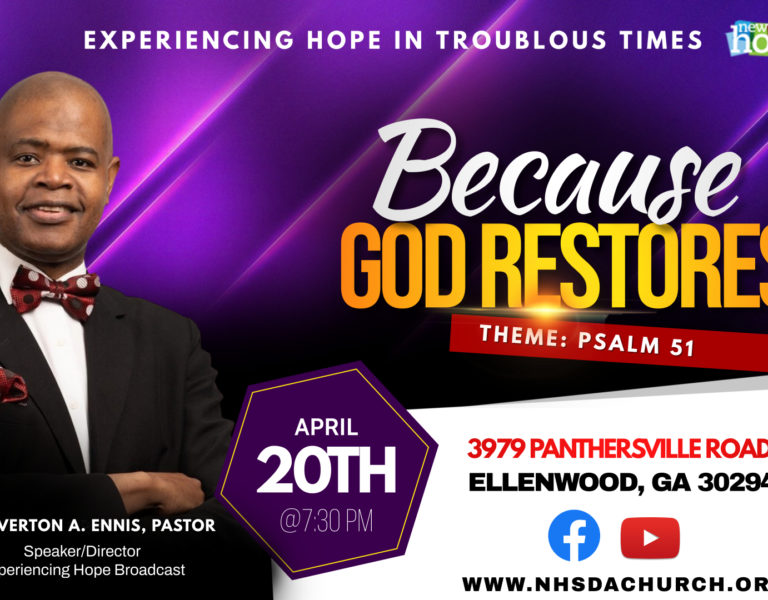 Because God Restores